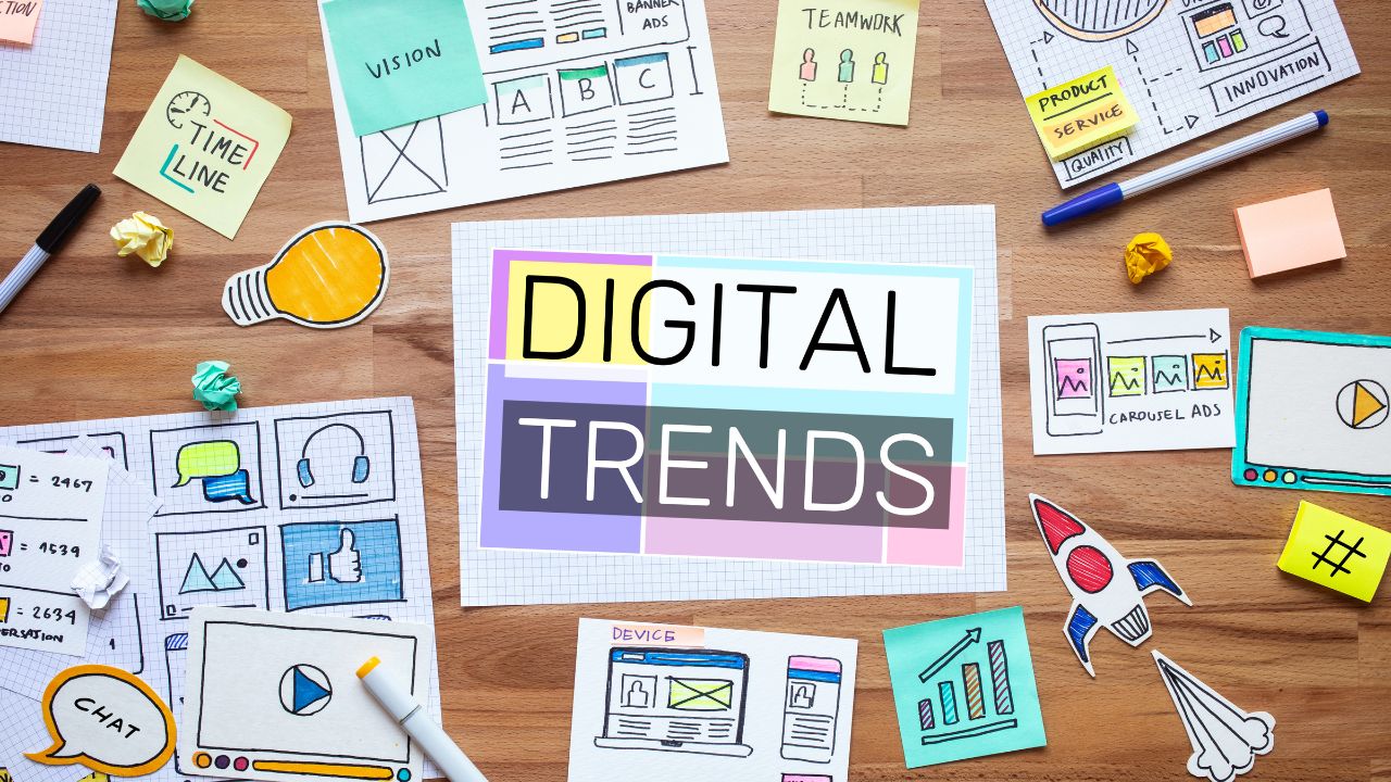 table with marketing trends road map