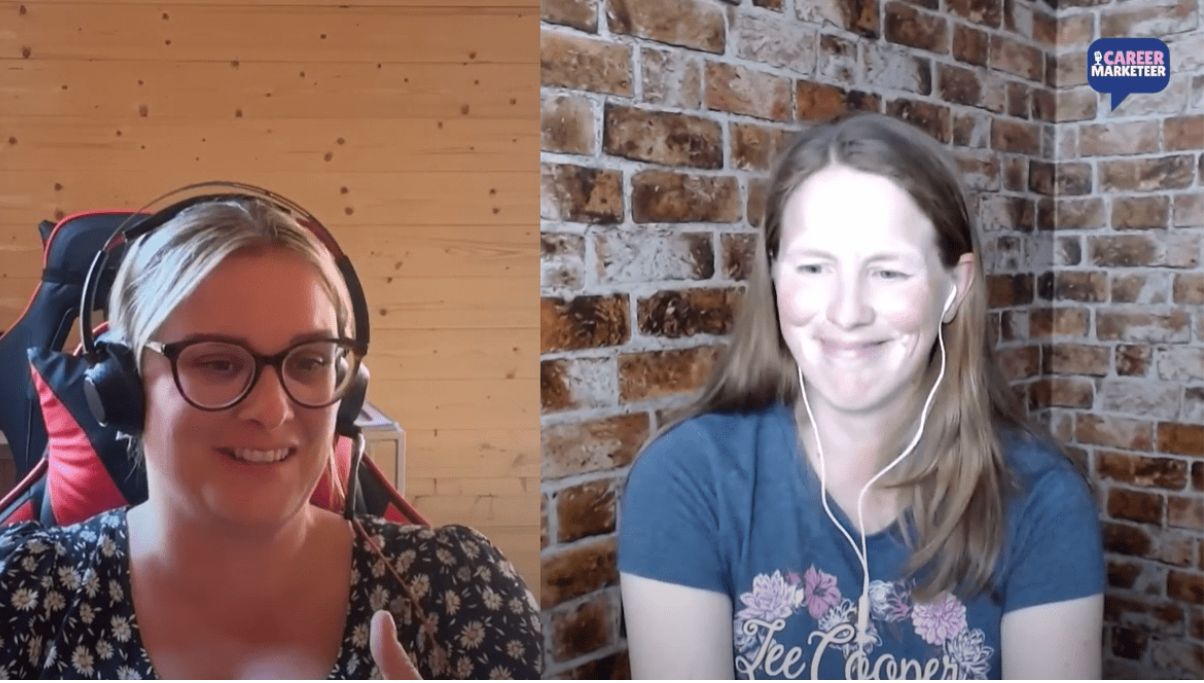 podcast host and guest doing an episode